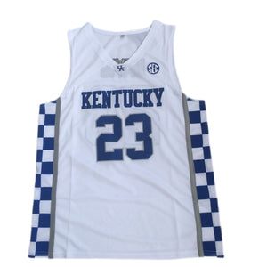Customize Anthony Davis #23 Kentucky Basketball Jersey College Blue/White