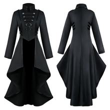 Load image into Gallery viewer, Women Steampunk Tailcoat Jacket Medieval Gothic Victorian Coat Halloween Costume