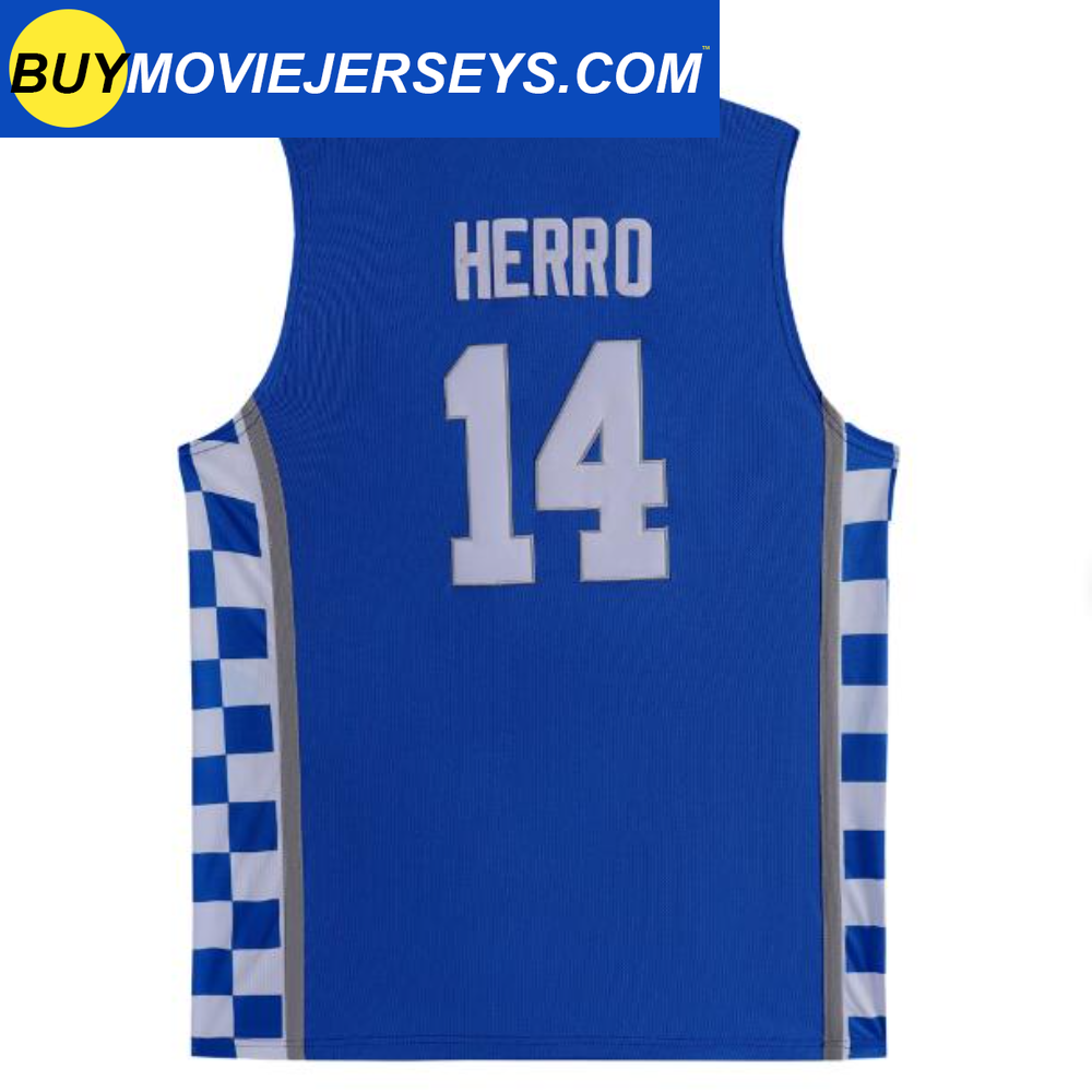 Tyler Herro #14 Kentucky College Basketball Jersey Blue/White