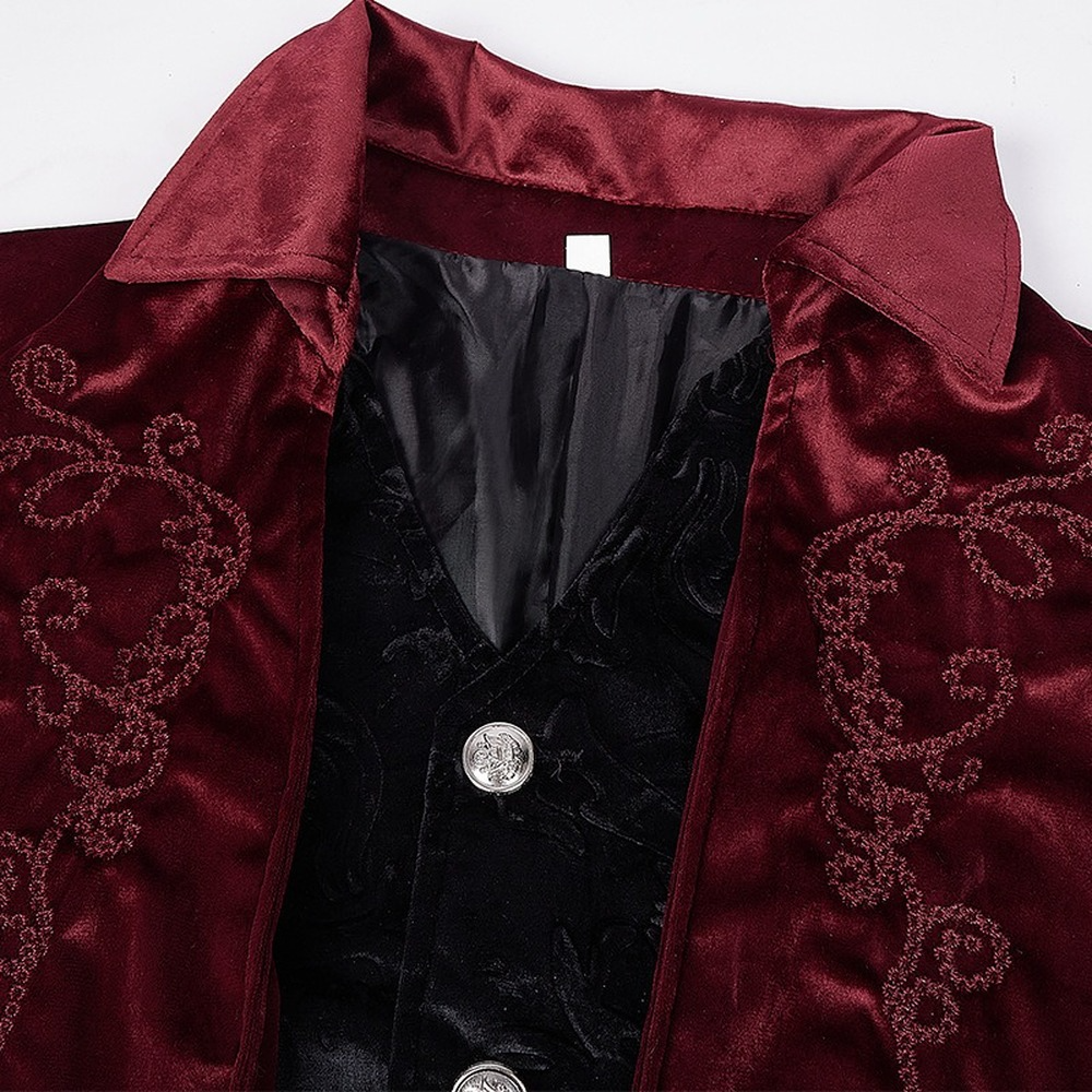 Men's Medieval Steampunk Tailcoat Vampire Gothic Jackets Frock Coat