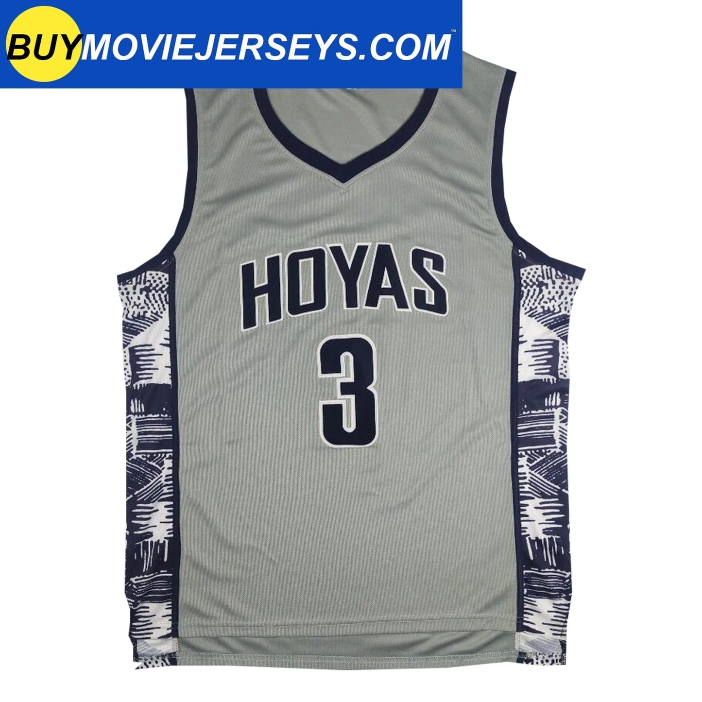 Hoyas Allen Iverson #3 University of Georgetown Basketball Jersey