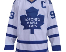 Load image into Gallery viewer, Custom Toronto Maple Leafs White 93 Gilmour Jersey  Ice Hockey Jersey