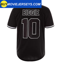 Load image into Gallery viewer, BadBoy #10 Biggie Smalls Unisex Hipster Hip Hop Button-Down Baseball Jersey Black Color