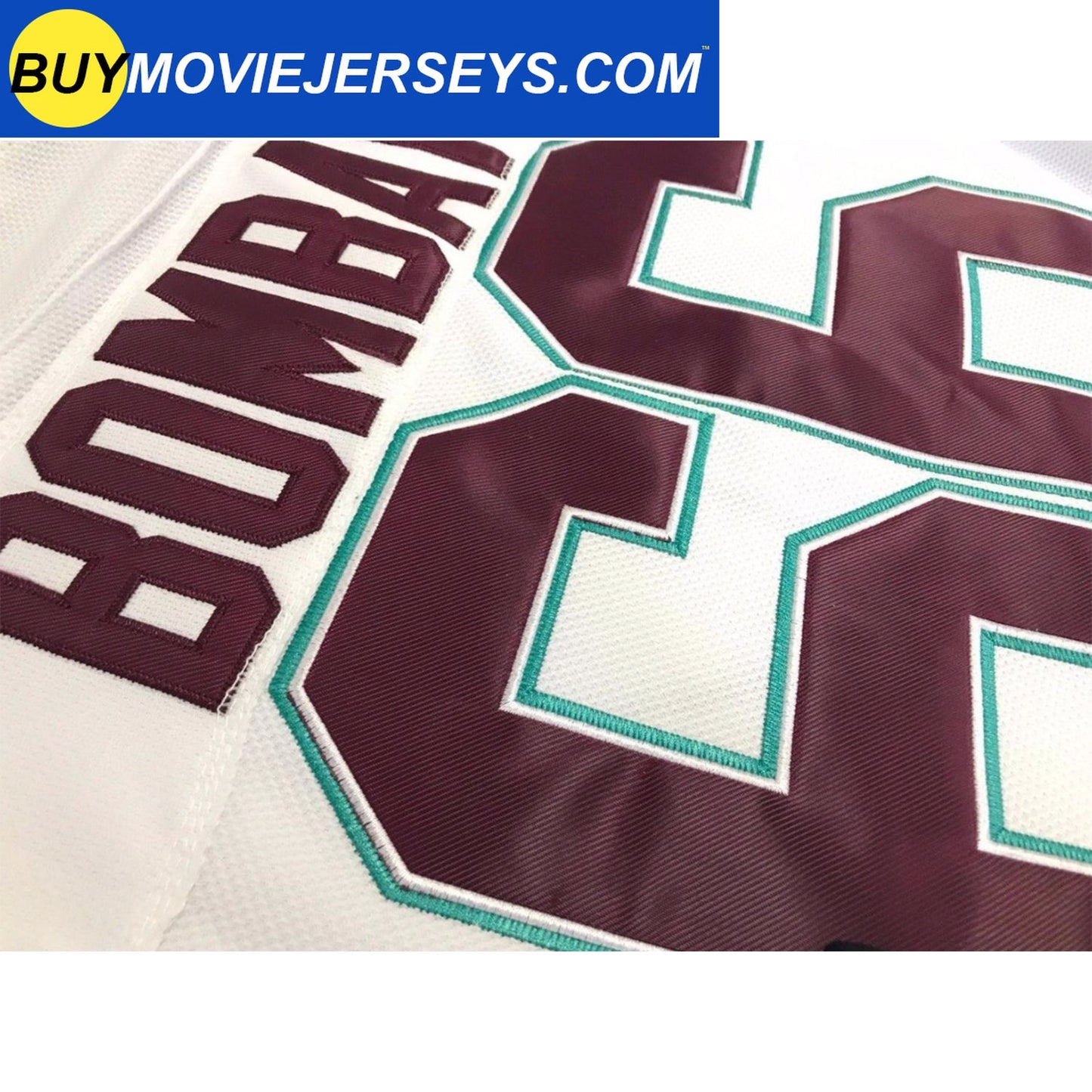 The Mighty Ducks Movie Hockey Jersey #66 Gordon Bombay White Color