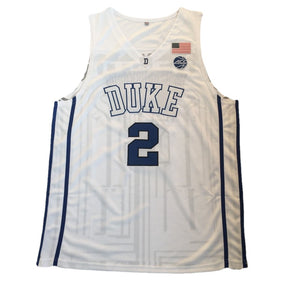 Vintage Cam Reddish #2 Duke College Basketball Jersey -White Embroidered
