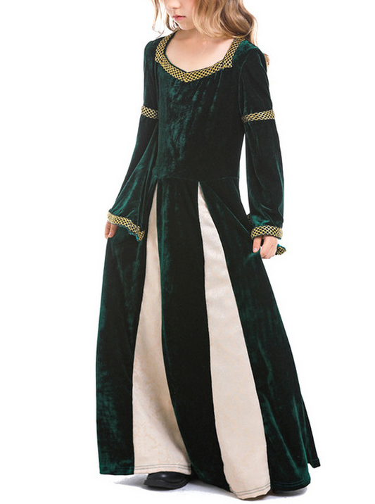 Medieval Princess Costume for Girls Renaissance Fancy Dress