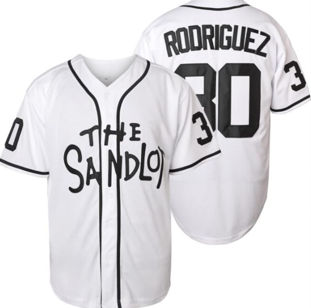 The Sandlot Benny Rodriguez #30 Men Stitched Movie Baseball Jersey