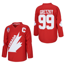 Load image into Gallery viewer, Wayne Gretzky #99 Team Canada Hockey jersey - Red