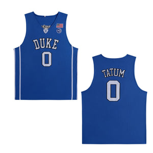 Customize Jayson Tatum #0 Duke Basketball Jersey College - Blue