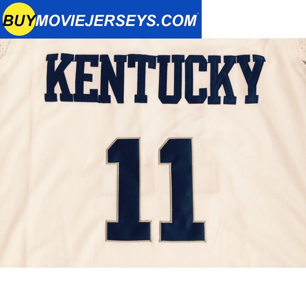 John Wall #11 Kentucky Basketball Jersey College Jerseys White Stitched