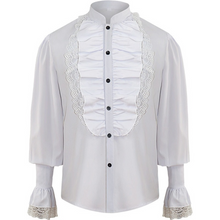 Load image into Gallery viewer, Men Pirate Shirts Vampire Renaissance Medieval Victorian Steampunk Gothic Tops