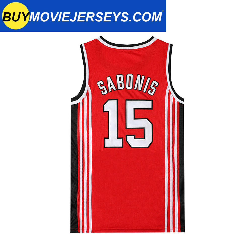 Retro Arvydas Sabonis #15 CCCP Team Russia Throwback Jersey