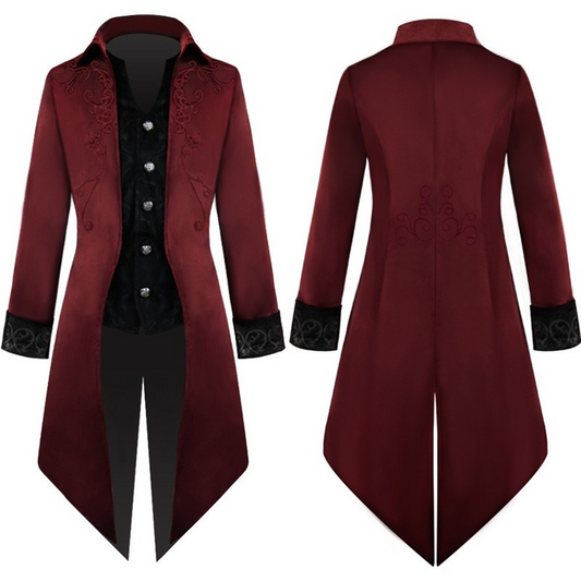 Men's Medieval Steampunk Tailcoat Vampire Gothic Jackets Frock Coat