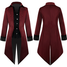 Load image into Gallery viewer, Men&#39;s Medieval Steampunk Tailcoat Vampire Gothic Jackets Frock Coat