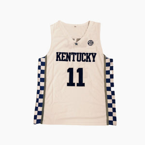 John Wall #11 Kentucky Basketball Jersey College Jerseys White Stitched