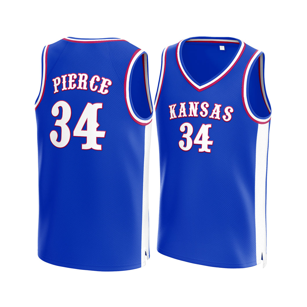 Paul Pierce #34 Kansas Jayhawks University Basketball Jersey