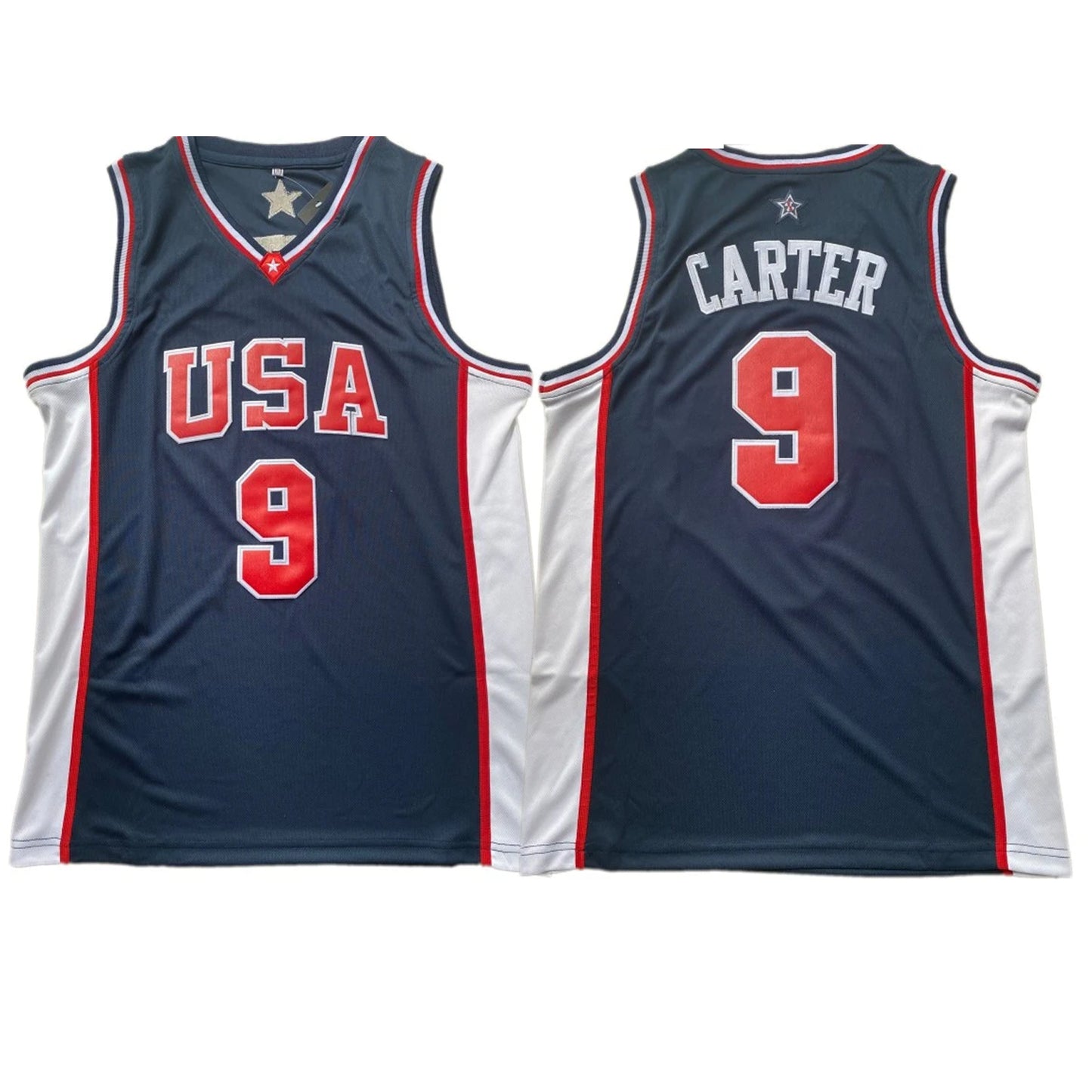 Vince Carter Jersey #9 USA Dream Team Throwback Basketball Jerseys