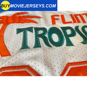 Semi-Pro Flint Tropics Jackie Moon #33  Basketball Movie Jersey White Color