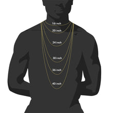 Load image into Gallery viewer, Electroplated Hiphop USD Pendant Necklace Popular Hip Hop Jewelry Men&#39;s Necklace Cuban Chain