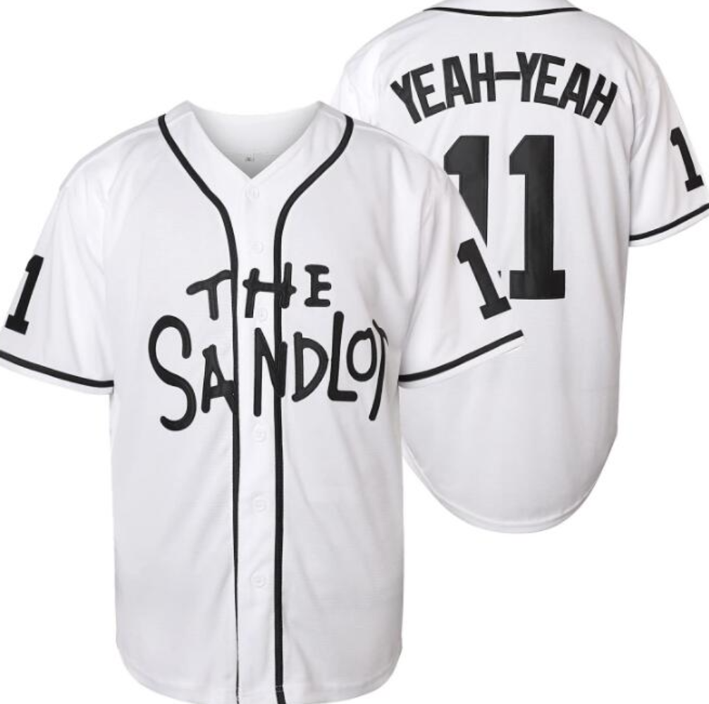 The Sandlot Yeah Yeah #11 Men Stitched Movie Baseball Jersey White Color