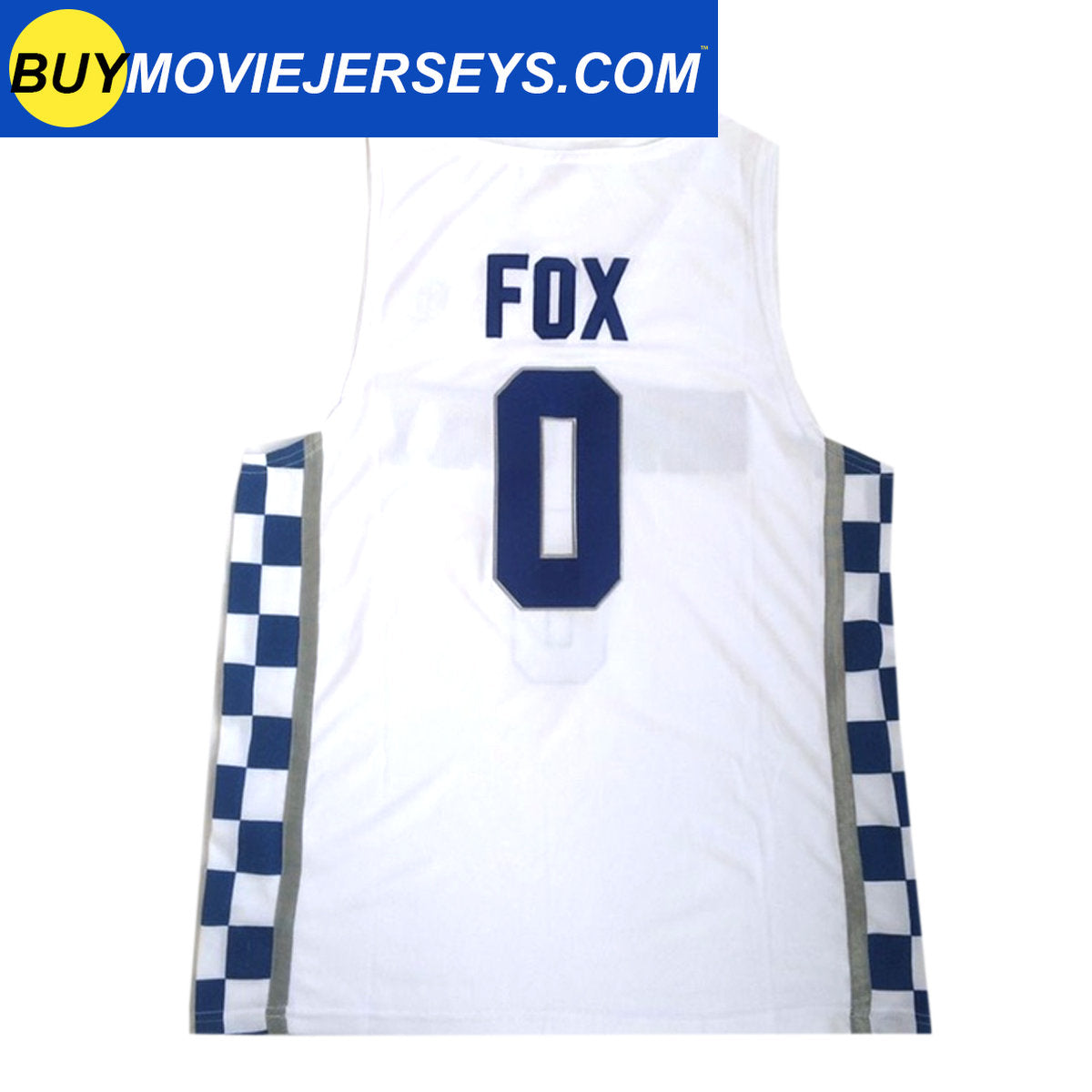 De’Aaron Fox #0 Kentucky Wildcats Basketball Jersey Blue/White