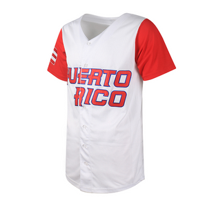 Clemente #21 Puerto Rico World Classic Baseball Jersey