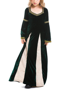 Medieval Princess Costume for Girls Renaissance Fancy Dress