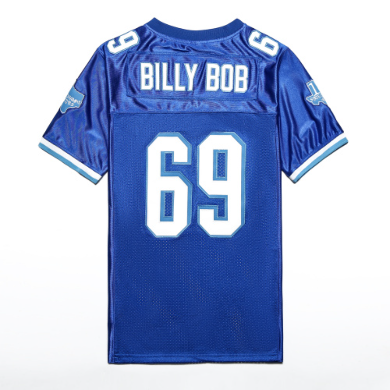 Billy Bob #69 Varsity Blues West Canaan HS Football Jersey Stitched Mesh Shirt