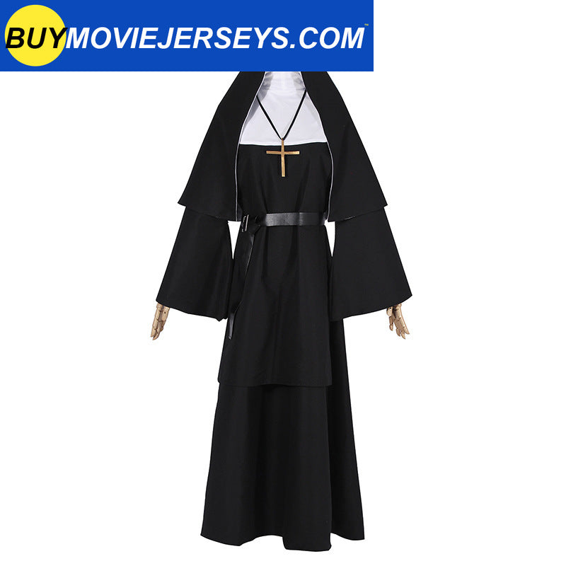 The Nun Valak Sister The Conjuring Scary 2 Cosplay Costume Halloween Women Dress