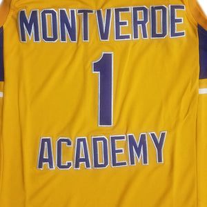 Cade Cunningham Montverde Academy #1 High School Basketball Jersey Yellow