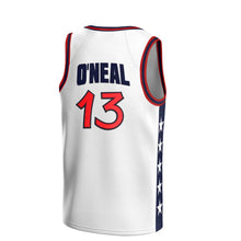 Load image into Gallery viewer, O&#39;Neal #13 USA Dream Team White Basketball Jersey
