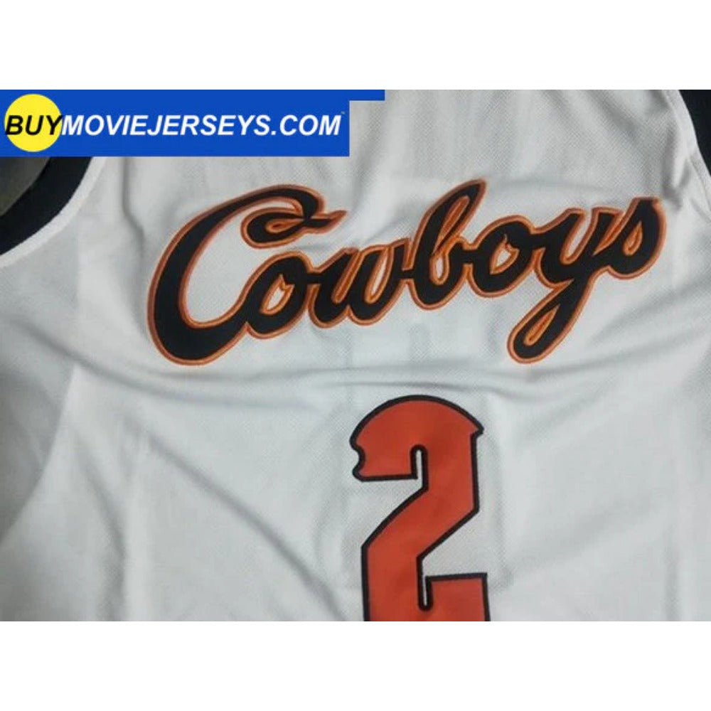 Cade Cunningham #2 Oklahoma State Basketball Jersey Throwback Jerseys -White