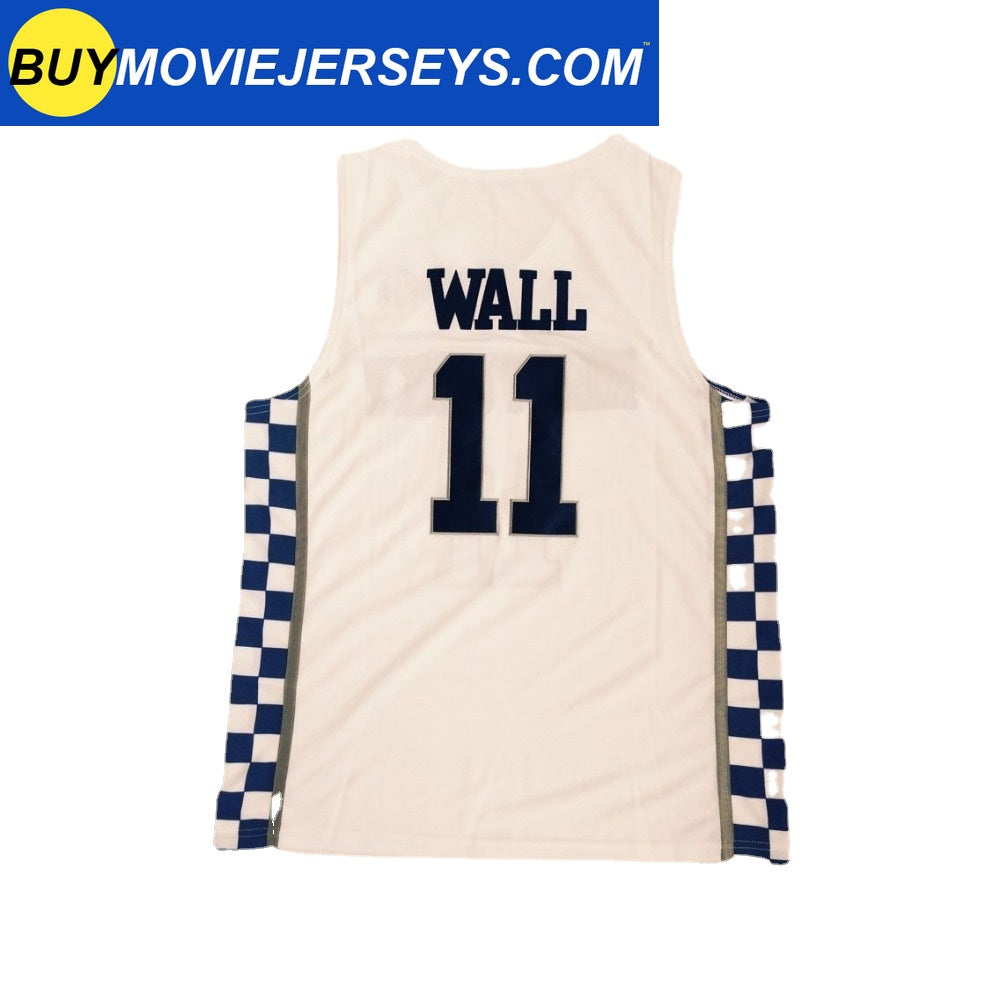 John Wall #11 Kentucky Basketball Jersey College Jerseys White Stitched