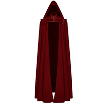 Load image into Gallery viewer, Mens&#39; Long Hooded Cloak Medieval Knight Retro Gothic Cape Robe Halloween Costume