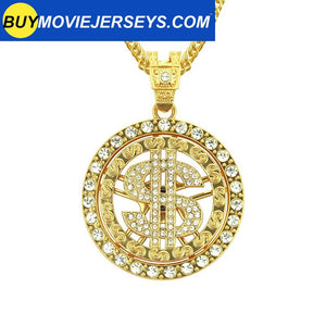 America Dollar Hip hop Long Chain Necklace Jewelry For Woman Men