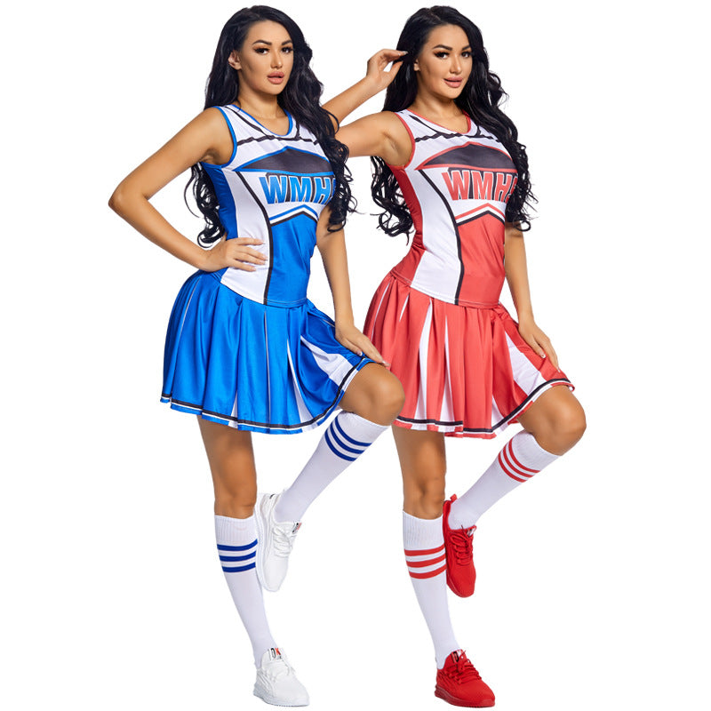 Ladies Glee Cheerleader Movie Costume School Girls Full Outfits Fancy Dress Up