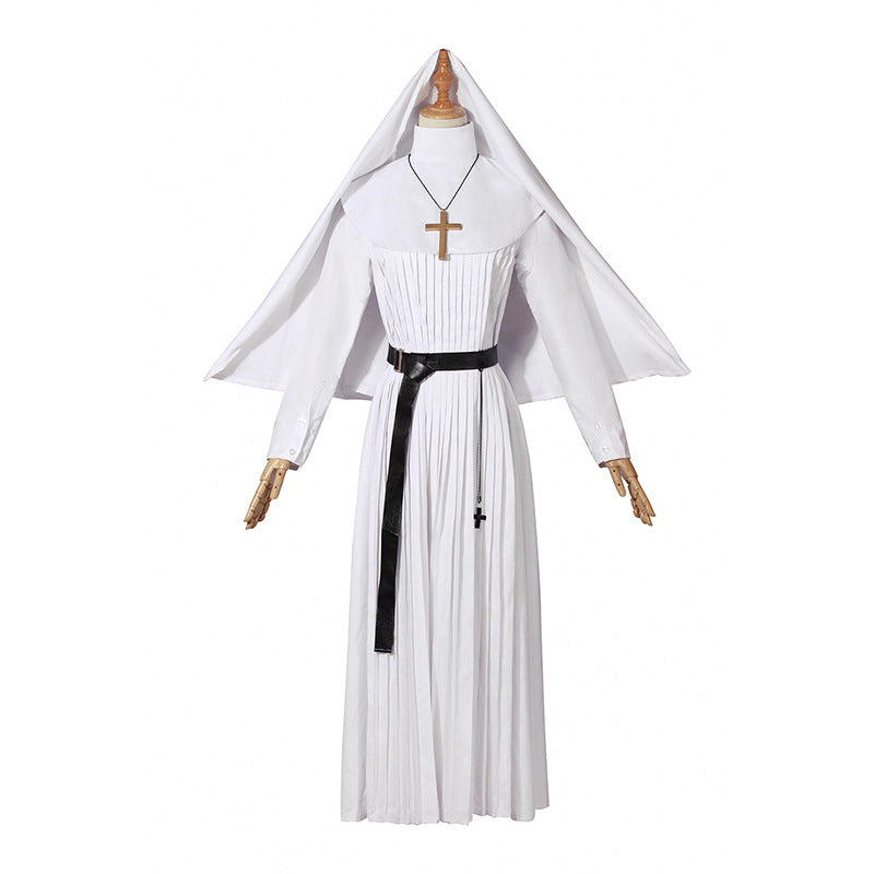 The Nun Valak Sister The Conjuring Scary 2 Cosplay Costume Halloween Women Dress