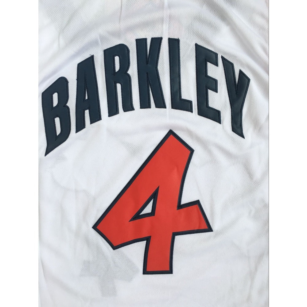 Charles Barkley #4 USA Dream Team Basketball Jersey White 1996