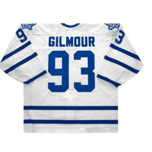 Load image into Gallery viewer, Custom Toronto Maple Leafs White 93 Gilmour Jersey  Ice Hockey Jersey