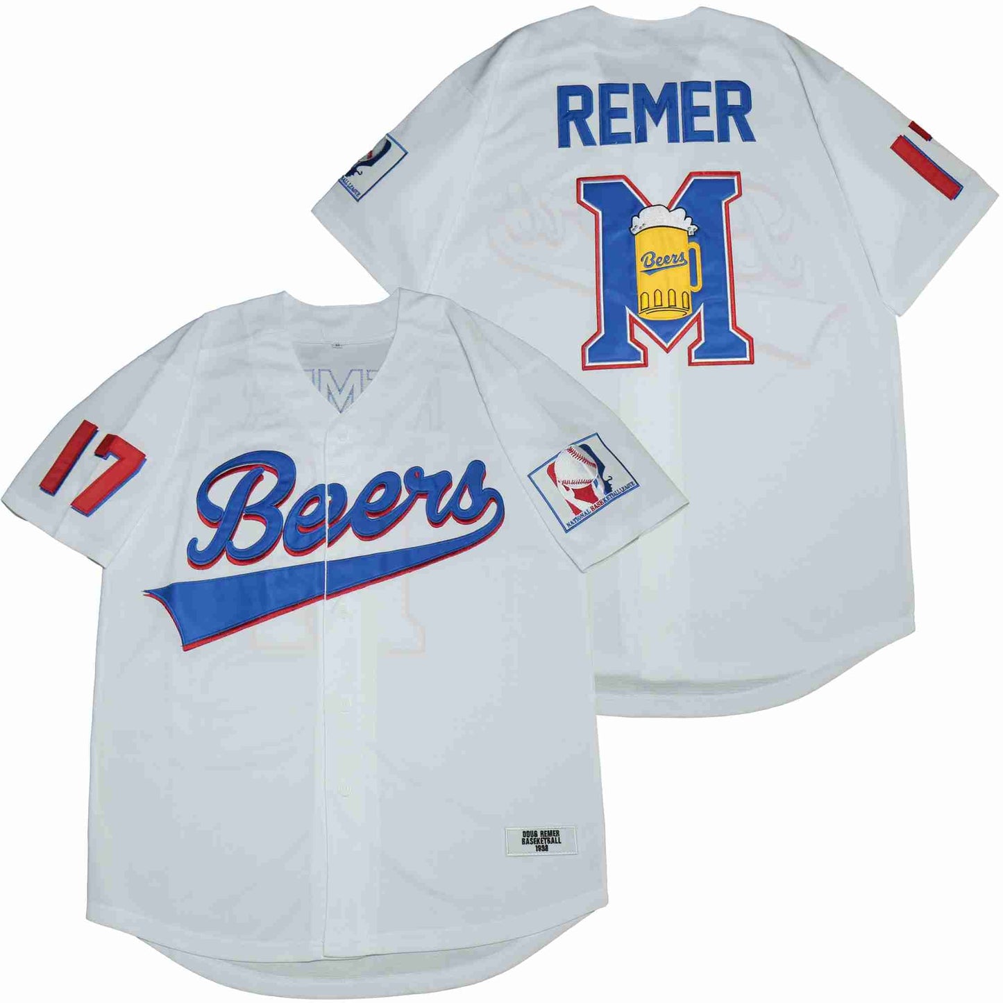 REMER #17 Milwaukee Beers BASEBALL JERSEY