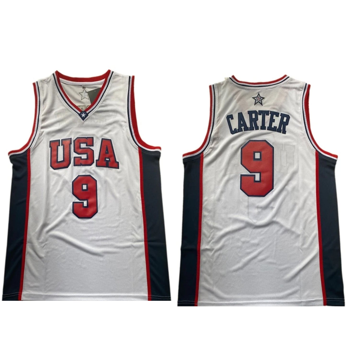 Vince Carter Jersey #9 USA Dream Team Throwback Basketball Jerseys