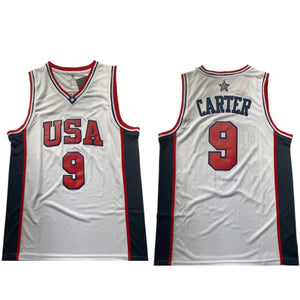 Customize Vince Carter Jersey #9 USA Dream Team Throwback Basketball Jerseys