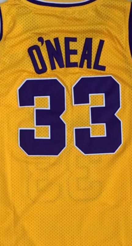 Shaquille O'Neal #33 Louisiana State University College Throwback Jersey Yellow