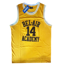 Load image into Gallery viewer, The Fresh Prince of Bel-air Academy Basketball Jersey #14 Will Smith Yellow