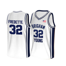 Load image into Gallery viewer, Jimmer Fredette #32 Brigham Young University Jersey White