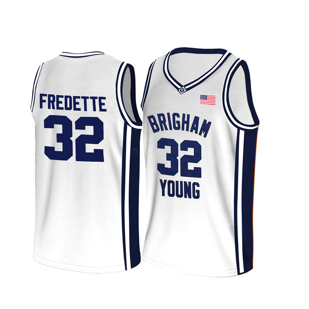 Jimmer Fredette #32 Brigham Young University Jersey White