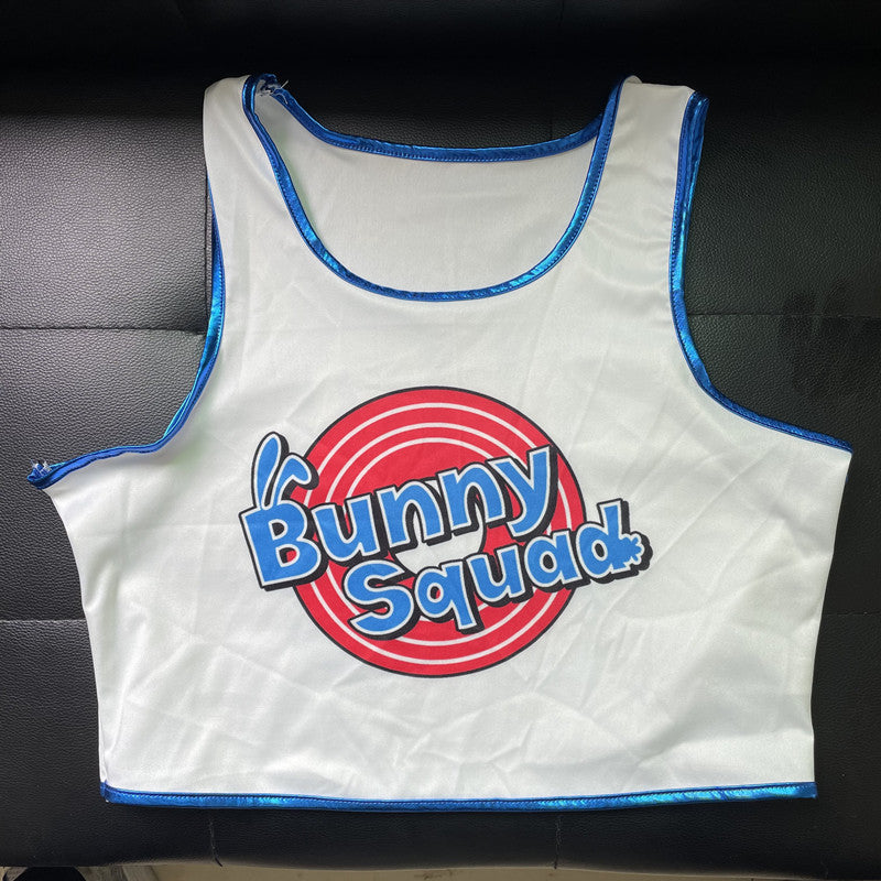 Space Jam Movie Tank Top Shorts Two-piece Women's Outfit