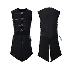 Load image into Gallery viewer, High Quality Men&#39;s Steampunk Gothic Vintage Sleeveless Vest