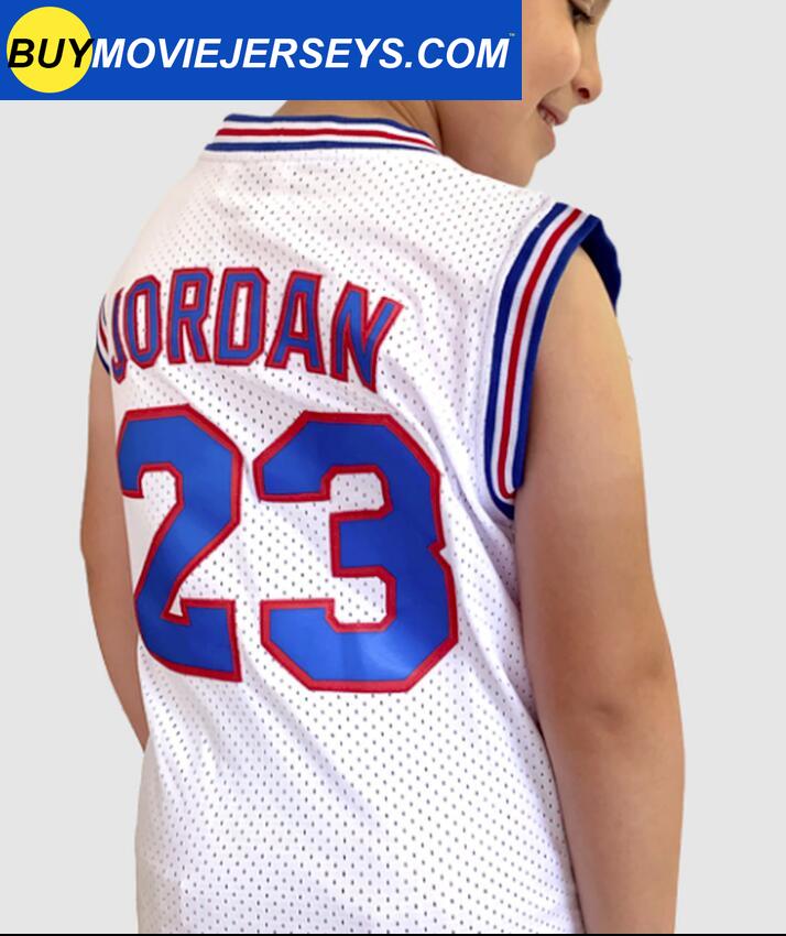 Kids Youth Basketball Jersey Space Jam #23 JORDAN #10 LOLA  #1 BUGS #! TAZ #1/3