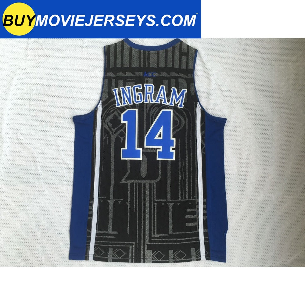 Duke Blue Devils #14 Brandon Ingram Basketball Basketball Jersey Black